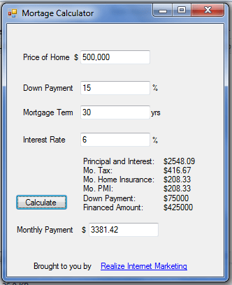 Free Download Mortgage Calculator