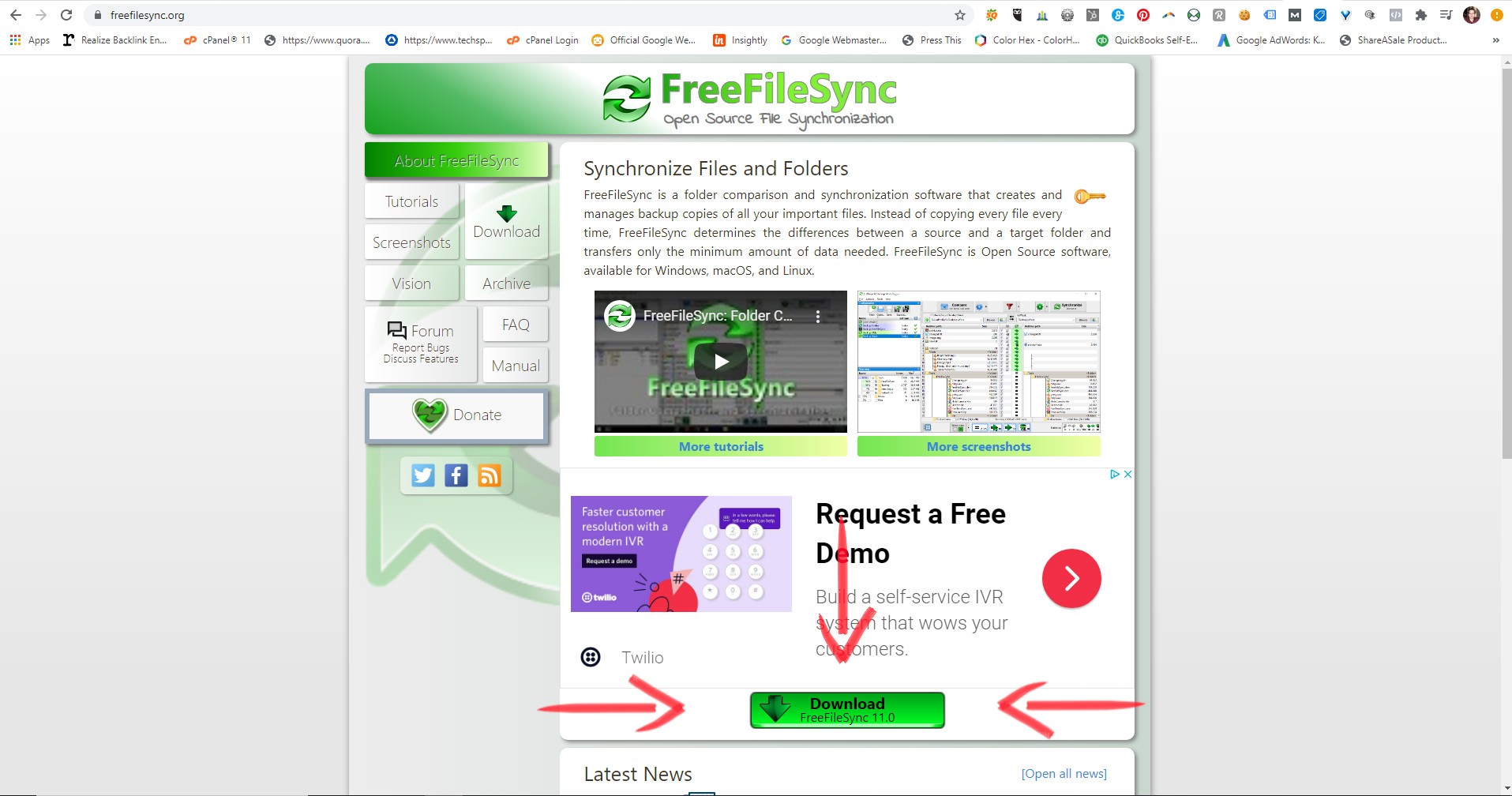 Backup Data With Free File Sync Download